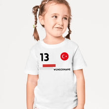 Ladda upp bild till gallerivisning, Fußball EM 2024 Türkei Trikot Kinder individuell - Personalisiertes T-Shirt für Kinder (100% Baumwolle)
