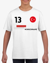 Ladda upp bild till gallerivisning, Fußball EM 2024 Türkei Trikot Kinder individuell - Personalisiertes T-Shirt für Kinder (100% Baumwolle)
