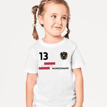 Ladda upp bild till gallerivisning, Fußball EM 2024 Österreich Trikot Kinder individuell - Personalisiertes T-Shirt für Kinder (100% Baumwolle)
