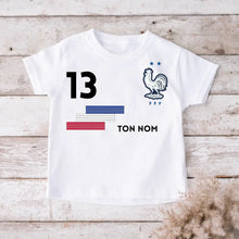 Ladda upp bild till gallerivisning, Football Euro 2024 France Maillot enfant personnalisé - T-shirt personnalisé pour enfant (100% coton)
