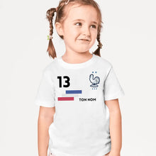 Ladda upp bild till gallerivisning, Football Euro 2024 France Maillot enfant personnalisé - T-shirt personnalisé pour enfant (100% coton)
