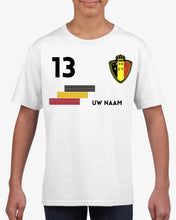 Ladda upp bild till gallerivisning, Voetbal EM 2024 België shirt kinderen individueel - Gepersonaliseerd T-Shirt voor Kinderen (100% Katoen)
