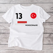 Ladda upp bild till gallerivisning, Fußball EM 2024 Türkei Trikot - Personalisiertes T-Shirt für türkische Fußball-Fans (100% Baumwolle, Unisex)
