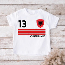 Ladda upp bild till gallerivisning, Fußball EM 2024 Albanien T-Shirt Kinder individuell - Personalisiertes Trikot für Kinder (100% Baumwolle)
