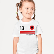 Ladda upp bild till gallerivisning, Fußball EM 2024 Albanien T-Shirt Kinder individuell - Personalisiertes Trikot für Kinder (100% Baumwolle)
