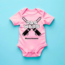 Indlæs billede til gallerivisning Das Wars - Personalisierter Baby-Onesie/ Strampler &quot;Jetzt habe ich die Macht&quot;, 100% Bio-Baumwolle

