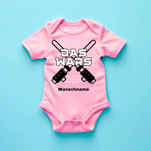 Das Wars - Personalisierter Baby-Onesie/ Strampler "Jetzt habe ich die Macht", 100% Bio-Baumwolle