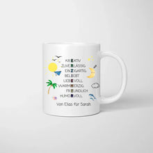 Ladda upp bild till gallerivisning, Erzieherin, Erzieher Abschied Geschenk - Personalisierte Tasse, Abschiedsgeschenk, Erzieher, Kindergarten, Schule, Lehrer, Tagesmutter
