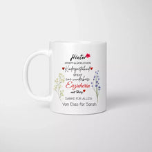 Ladda upp bild till gallerivisning, Wunderbare Erzieherin mit Herz - Personalisierte Tasse, Abschiedsgeschenk, Erzieher, Kindergarten, Schule, Lehrer, Tagesmutter
