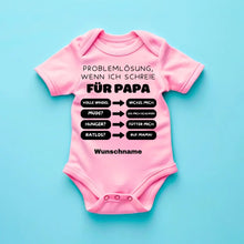 Ladda upp bild till gallerivisning, Problemlösung für Papa - Personalisierter Baby-Onesie/ Strampler, 100% Bio-Baumwolle
