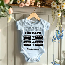 Ladda upp bild till gallerivisning, Problemlösung für Papa - Personalisierter Baby-Onesie/ Strampler, 100% Bio-Baumwolle
