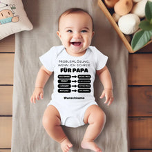 Ladda upp bild till gallerivisning, Problemlösung für Papa - Personalisierter Baby-Onesie/ Strampler, 100% Bio-Baumwolle
