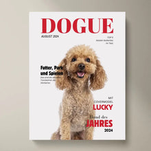 Ladda upp bild till gallerivisning, Personalisiertes Haustier Poster - Hundemagazin mit Foto deines Haustiers
