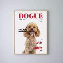 Ladda upp bild till gallerivisning, Personalisiertes Haustier Poster - Hundemagazin mit Foto deines Haustiers
