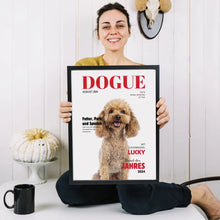 Ladda upp bild till gallerivisning, Personalisiertes Haustier Poster - Hundemagazin mit Foto deines Haustiers
