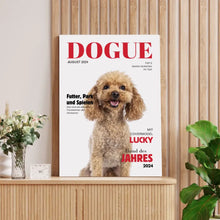 Ladda upp bild till gallerivisning, Personalisiertes Haustier Poster - Hundemagazin mit Foto deines Haustiers
