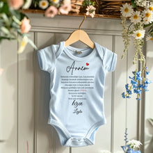 Ladda upp bild till gallerivisning, Sevgili anne - Personalisierter Baby-Onesie/ Strampler türkisch, 100% Bio-Baumwolle Baby Body
