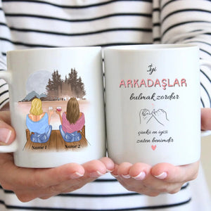 İyi ARKADAŞLAR bulmak zordur çünkü en iyisi zaten benimdir - Freundinnen Tasse personalisiert