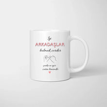 Ladda upp bild till gallerivisning, İyi ARKADAŞLAR bulmak zordur çünkü en iyisi zaten benimdir - Freundinnen Tasse personalisiert
