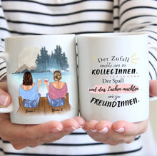 Ladda upp bild till gallerivisning, Zuerst waren wir Kolleginnen - Personalisierte Tasse (2-4 Personen), individuelles Geschenk
