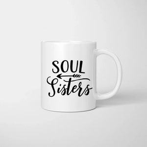 Zuerst waren wir Kolleginnen - Personalisierte Tasse (2-4 Personen), individuelles Geschenk