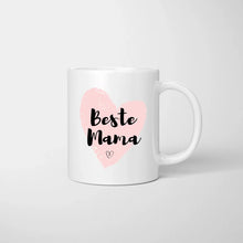 Ladda upp bild till gallerivisning, Eltern mit Kindern - Personalisierte Tasse (1-4 Kinder), Individuelles Geschenk Familie
