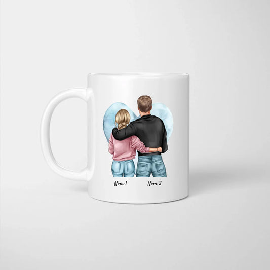 Toutes les histoires d'amour sont belles - Mug personnalisé pour couple, cadeau individuel
