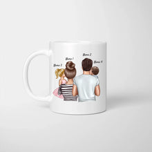 Ladda upp bild till gallerivisning, Ich liebe Weihnachten aber euch noch viel mehr! - Personalisierte Tasse für die ganze Familie (1-4 Kinder)
