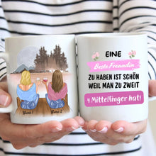 Ladda upp bild till gallerivisning, Zu zweit 4 Mittelfinger - Personalisierte Tasse Freundinnen &amp; Kolleginnen (2-4 Personen)
