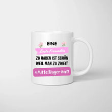 Ladda upp bild till gallerivisning, Zu zweit 4 Mittelfinger - Personalisierte Tasse Freundinnen &amp; Kolleginnen (2-4 Personen)
