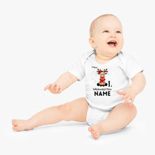 Ladda upp bild till gallerivisning, Mein 1. Weihnachten - Personalisierter Baby-Onesie/ Strampler Weihnachtsgeschenk, 100% Bio-Baumwolle
