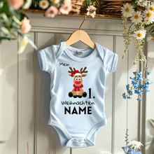 Ladda upp bild till gallerivisning, Mein 1. Weihnachten - Personalisierter Baby-Onesie/ Strampler Weihnachtsgeschenk, 100% Bio-Baumwolle
