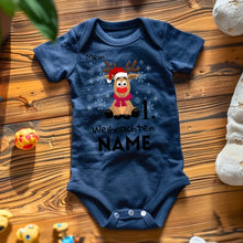 Ladda upp bild till gallerivisning, Mein 1. Weihnachten - Personalisierter Baby-Onesie/ Strampler Weihnachtsgeschenk, 100% Bio-Baumwolle
