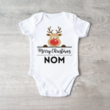 Ladda upp bild till gallerivisning, Merry Christmas Baby - Onesie/dorsal bébé personnalisé pour Noël, 100% coton bio
