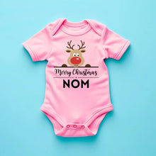 Ladda upp bild till gallerivisning, Merry Christmas Baby - Onesie/dorsal bébé personnalisé pour Noël, 100% coton bio
