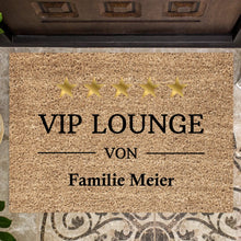 Ladda upp bild till gallerivisning, VIP Lounge von eurer Familie - Personalisierte Fußmatte für innen &amp; aussen
