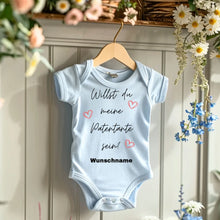 Ladda upp bild till gallerivisning, Willst du meine Patentante sein? - Personalisierter Baby-Onesie/ Strampler, Weihnachtsgeschenk, 100% Bio-Baumwolle
