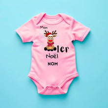 Ladda upp bild till gallerivisning, Mon 1er Noël - Onesie/dorsal bébé personnalisé pour Noël, 100% coton bio
