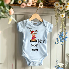 Ladda upp bild till gallerivisning, Mon 1er Noël - Onesie/dorsal bébé personnalisé pour Noël, 100% coton bio
