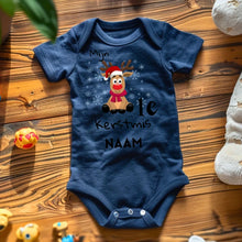 Ladda upp bild till gallerivisning, Mijn 1e Kerstmis - Gepersonaliseerde baby onesie/ romper voor Kerstmis, 100% biologisch katoen
