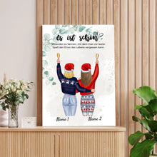 Ladda upp bild till gallerivisning, Freundinnen an Weihnachten - Personalisiertes Poster (2-4 Personen)
