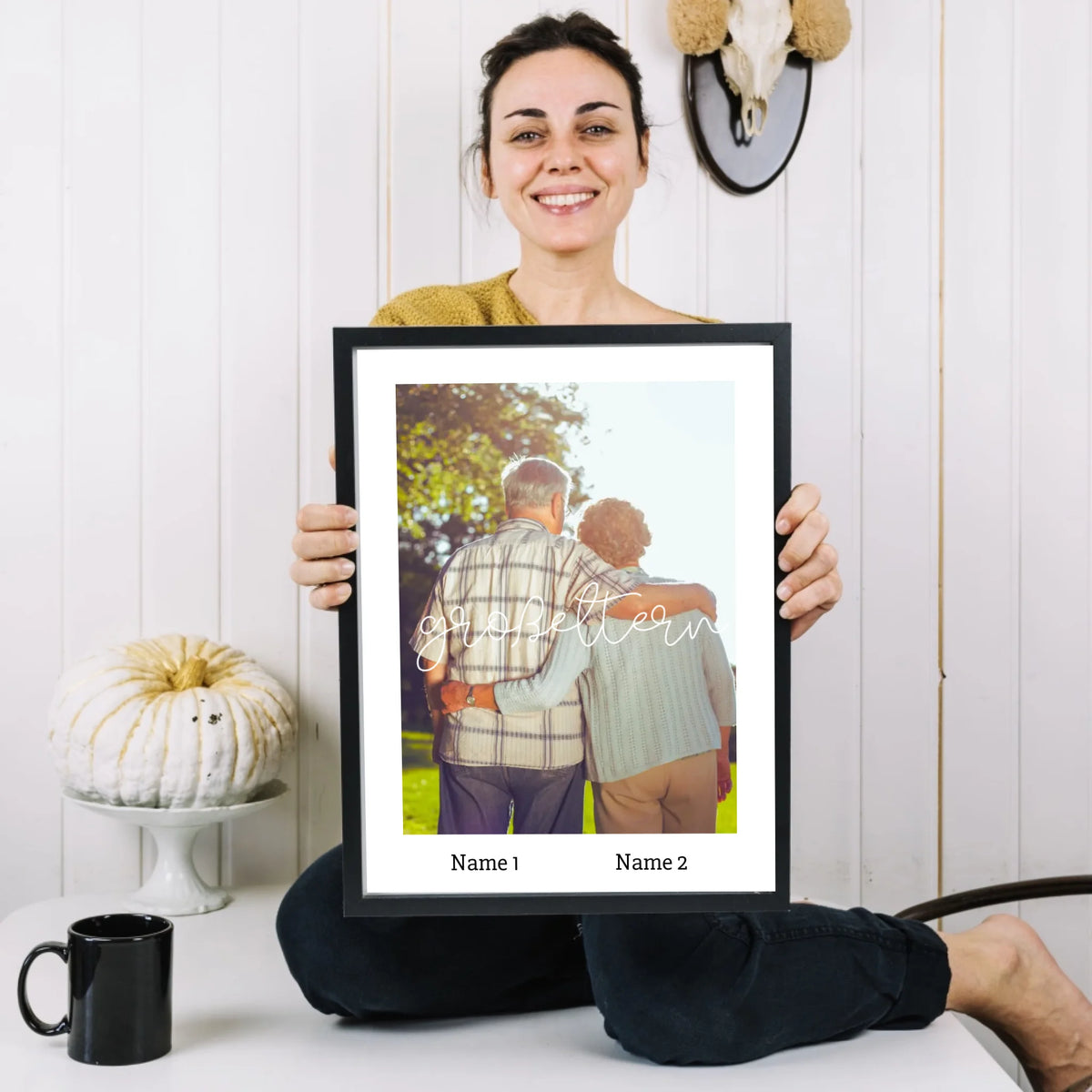 Großeltern - Personalisiertes Foto Poster Oma & Opa