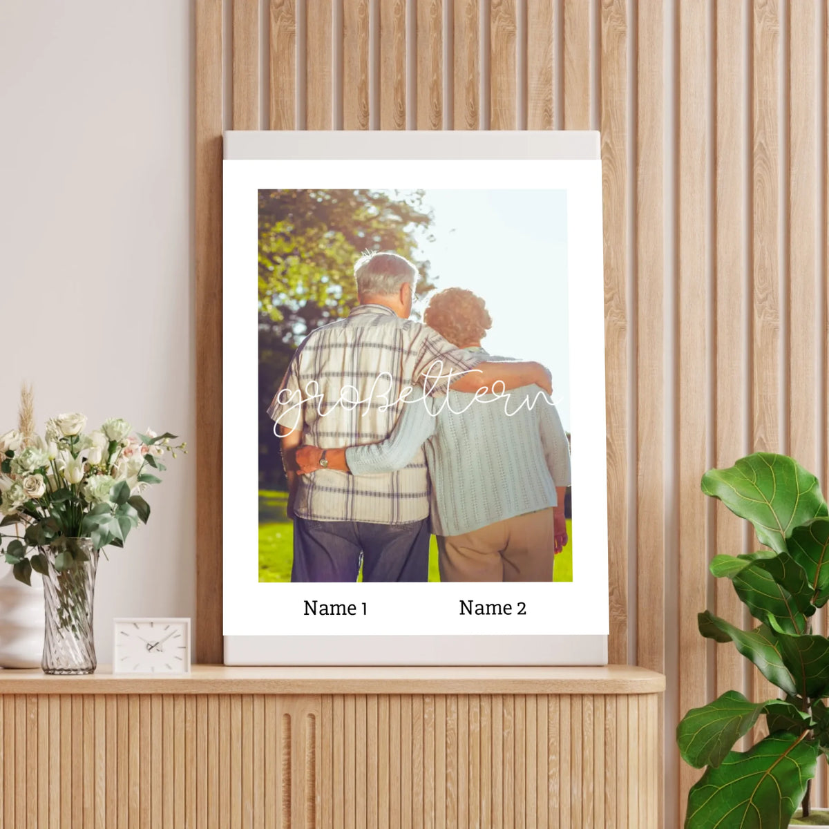 Großeltern - Personalisiertes Foto Poster Oma & Opa