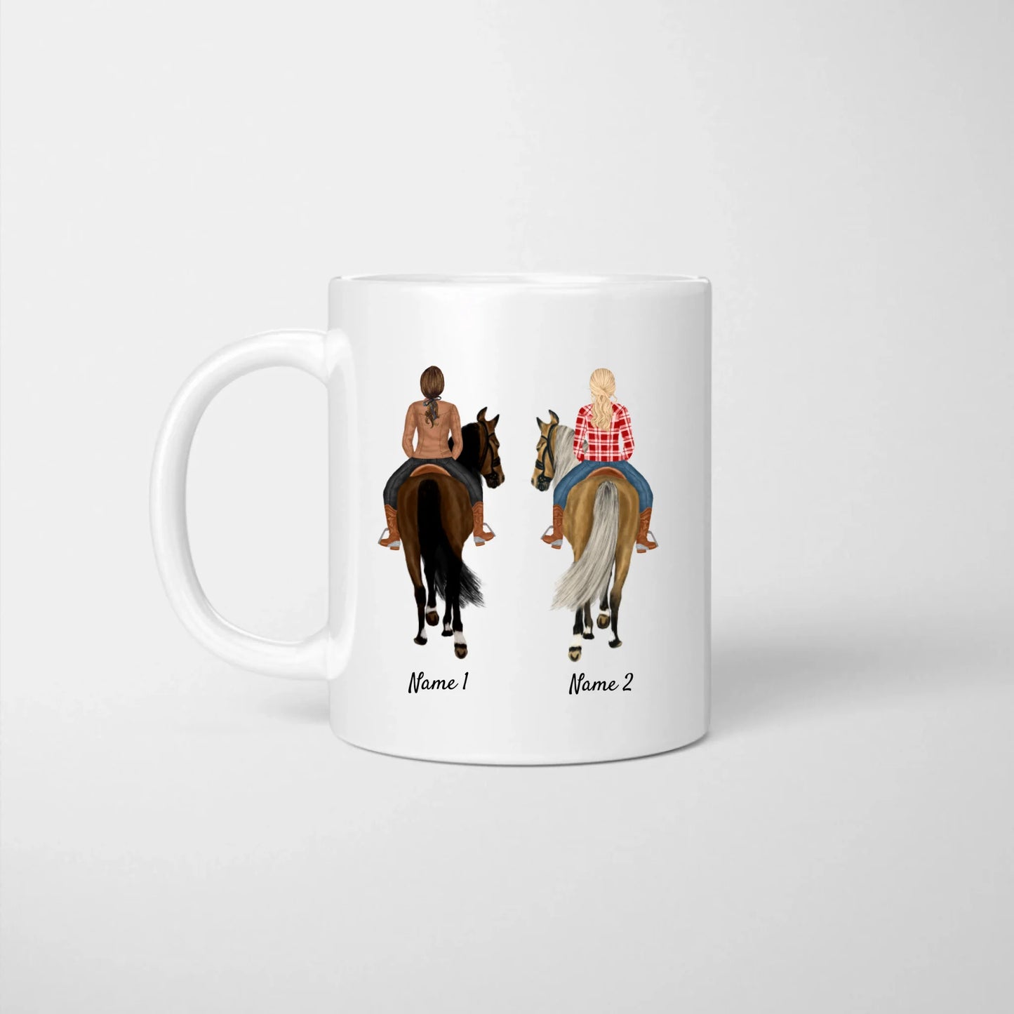 Pferde-Freundinnen - Personalisierte Tasse "Life is better with a horse", Reiterinnen, Reiten Tasse