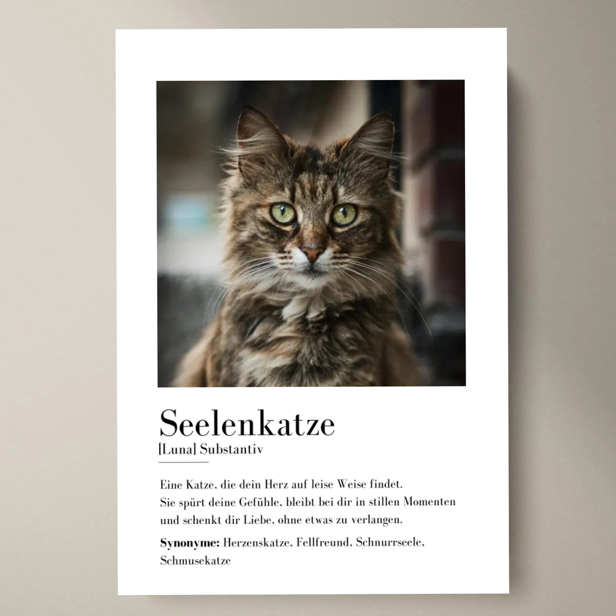 Fotoaffisch "Definition" - Personlig gåva "Soulmate"