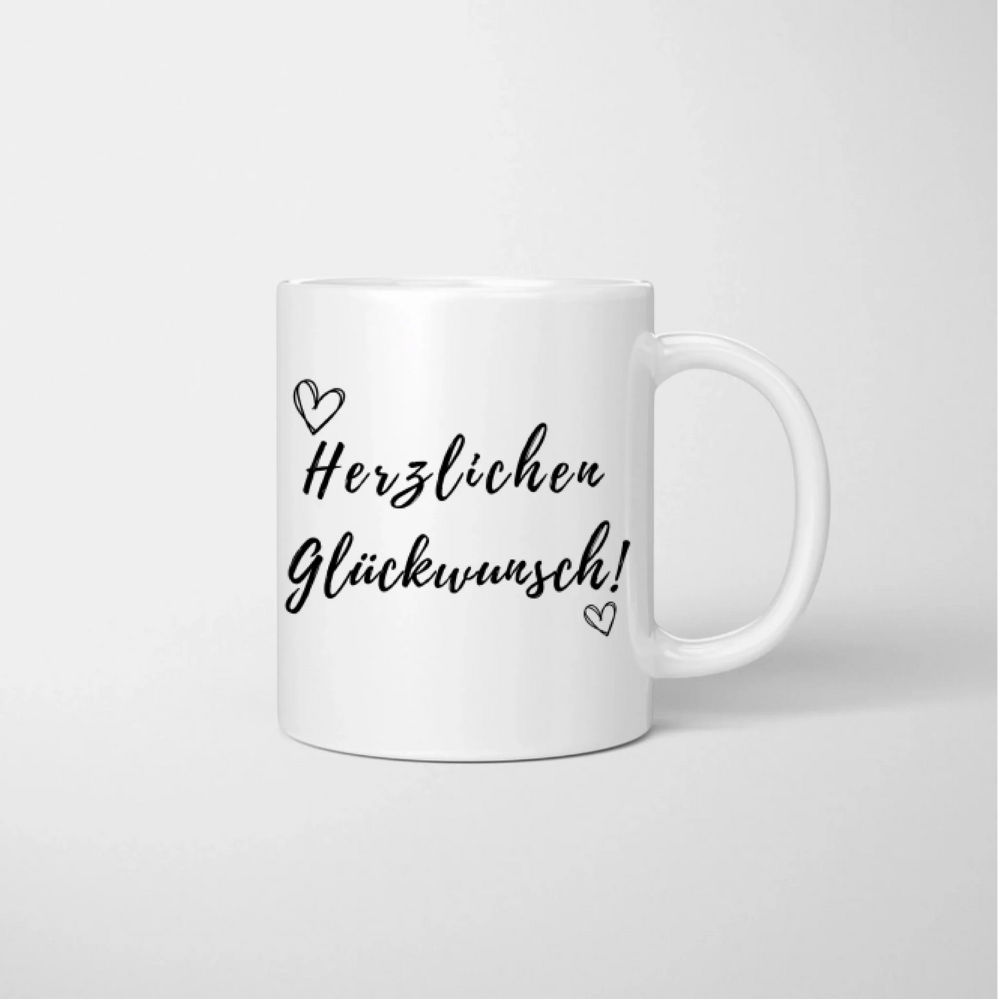 Grattis till examen - Personlig examensmugg, gymnasieexamen, bachelor, master, utbildning, skola
