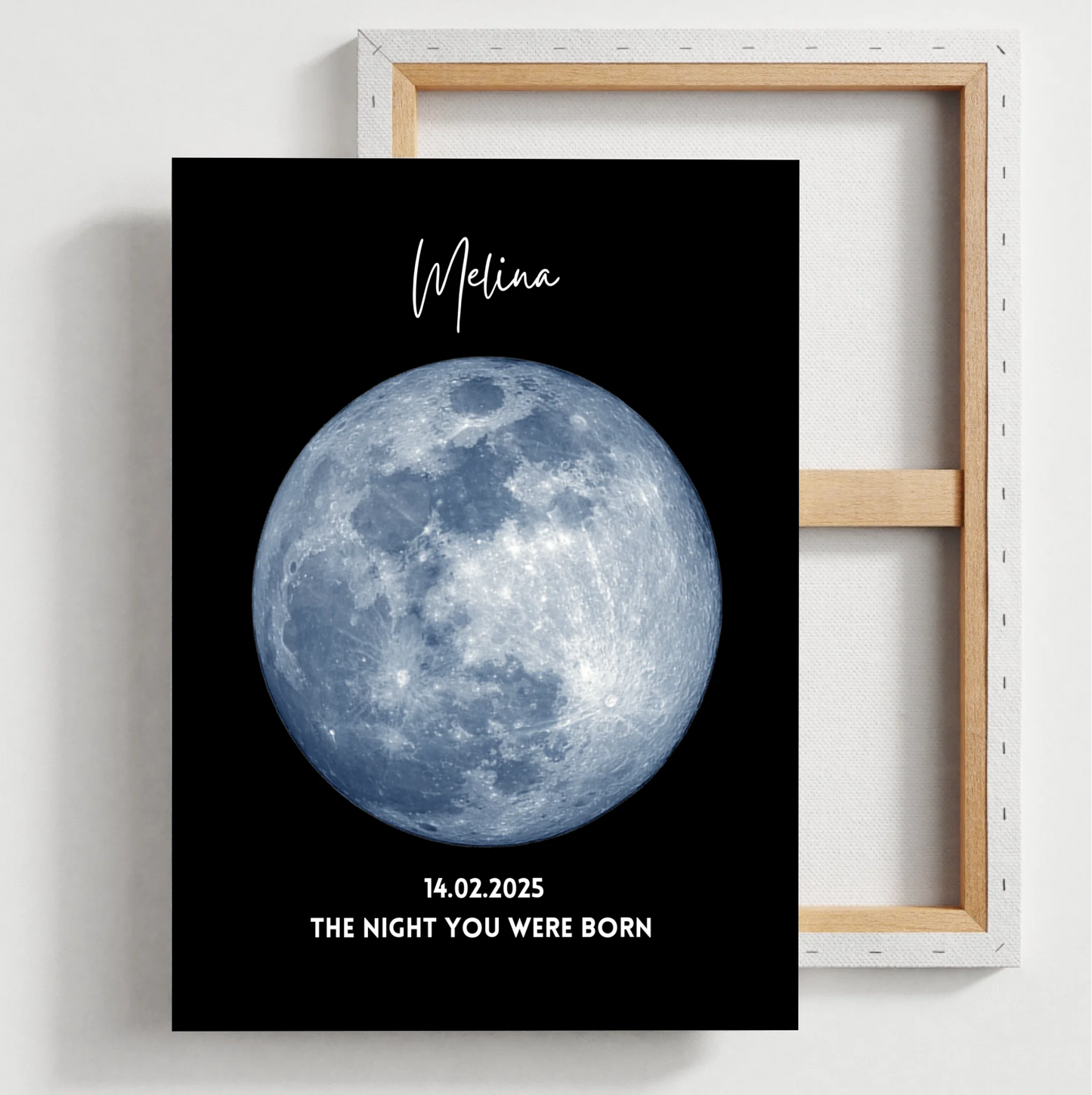 The night you were born - Personalisiertes Mondphasen Poster Geburtstag, Geburtsmond