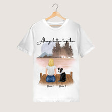 Indlæs billede til gallerivisning Elskerinde med kæledyr - personlig T-shirt (hund, kat)
