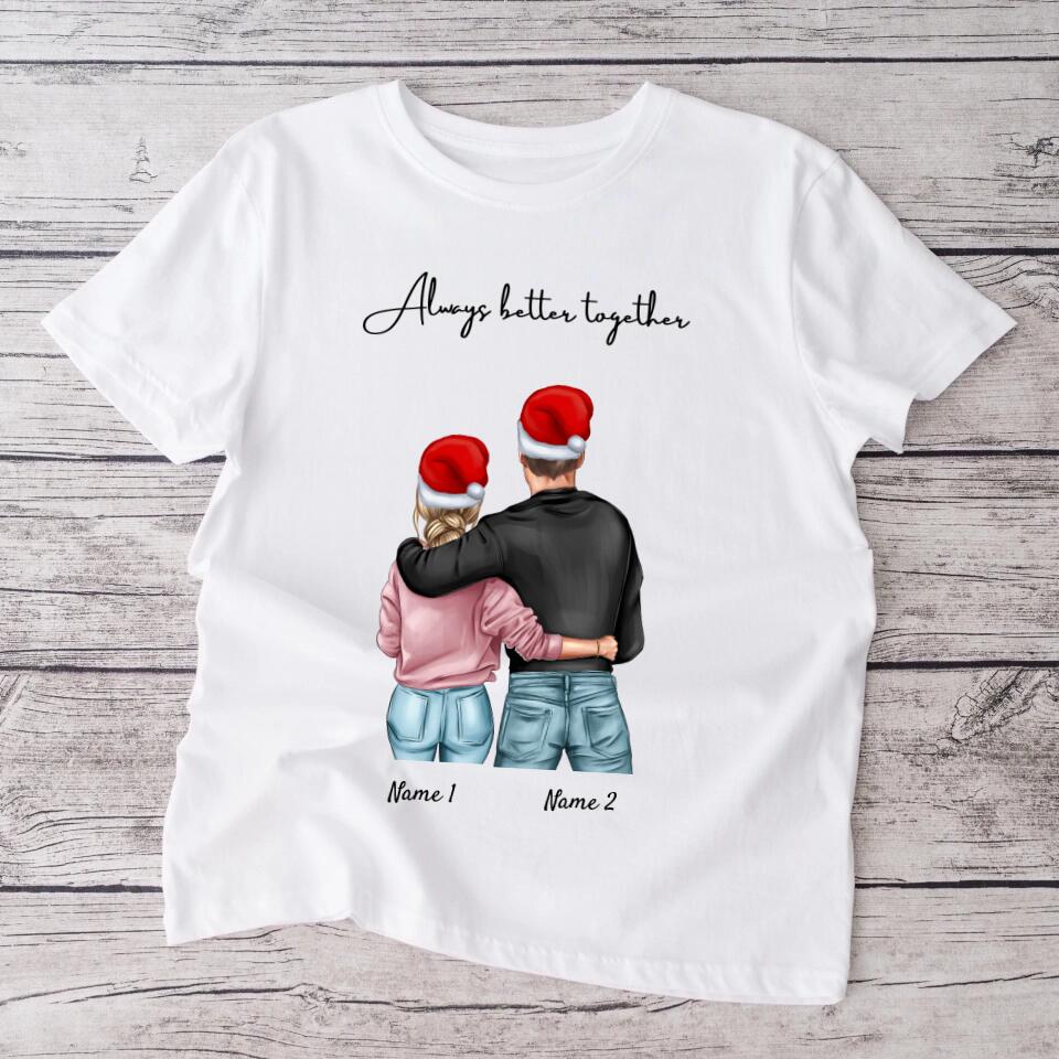 Jul för bästa paret - personlig T-shirt