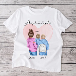 Bästa mamman - personlig t-shirt för mammor och barn/ungdomar (100% bomull, unisex)